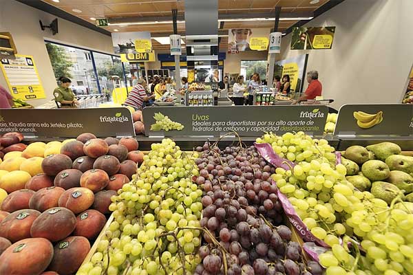 Foto del interior de un supermercado BM