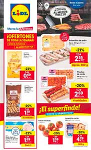 Folleto LIDL de Ofertas en Alimentación de la Próxima Semana