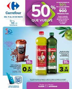 Folleto de Ofertas Segunda Unidad al -50% de Hipermercados CARREFOUR