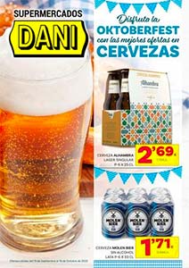 Folleto de Ofertas de Cervezas de Supermercados DANI