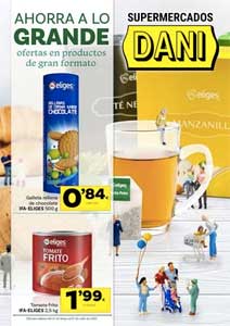 Folleto de Ofertas de Productos de Gran Formato Ahorro de Supermercados DANI