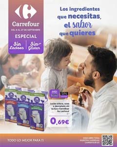 Folleto de Productos Sin Gluten y Sin Lactosa en CARREFOUR