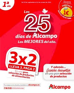 Folletos de Ofertas en 3x2 de ALCAMPO
