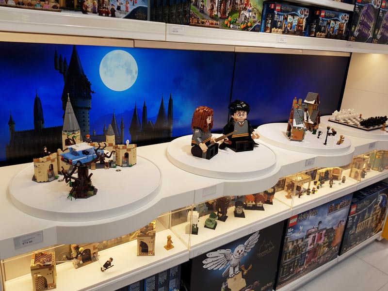 Sección Lego Harry Potter (exposición de sets)