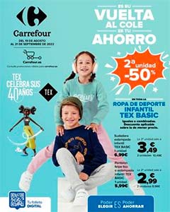 Folleto de Ofertas Vuelta al Cole en Hipermercados CARREFOUR