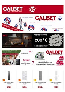 Folleto de Ofertas del Mes en CALBET