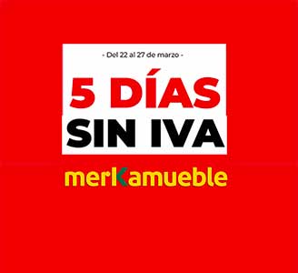 Folleto de Ofertas Días Sin IVA de MERKAMUEBLE