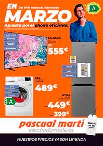 Folleto de Ofertas de Electrodomésticos PASCUAL MARTÍ