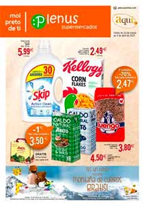 Folleto de Ofertas de PLENUS y AQUÍ Supermercados