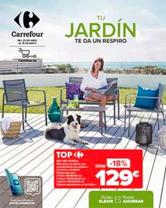 Folleto de Ofertas de Jardín en Hipermercados CARREFOUR