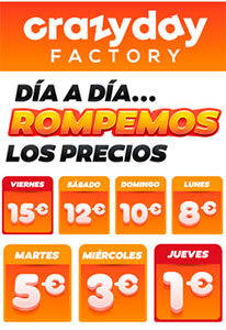 Folleto de Ofertas de Crazy Day Factory