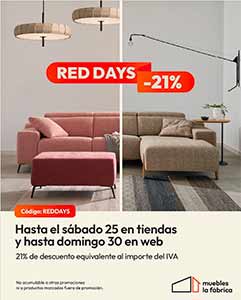Folleto de Ofertas Día Sin IVA en MUEBLES LA FÁBRICA (Málaga)