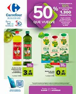 Folleto de Ofertas Segunda Unidad al -50% de Hipermercados CARREFOUR