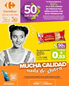 Folleto de Productos Sin Gluten y Sin Lactosa en CARREFOUR