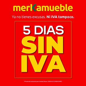 Folleto de Ofertas Días Sin IVA de MERKAMUEBLE
