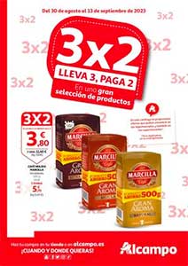 Folletos de Ofertas en 3x2 de ALCAMPO