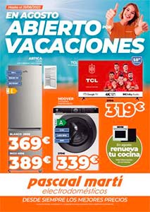 Folleto de Rebajas de Electrodomésticos PASCUAL MARTÍ