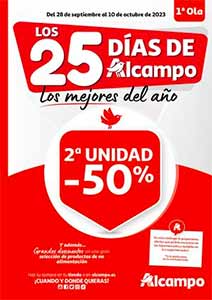 Folleto de Ofertas Segunda Unidad al 50% de Descuento en ALCAMPO