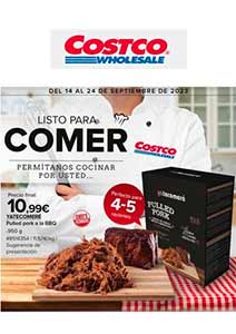 Catálogo de Ofertas Especial Platos Preparados de COSTCO Wholesale