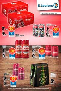 Folleto Especial de Ofertas de Cervezas en E. LECLERC