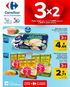 Folleto de Ofertas 3x2 de Hipermercados CARREFOUR