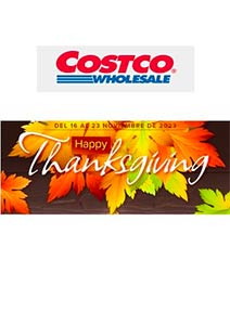 Folleto Especial de Acción de Gracias en COSTCO Wholesale